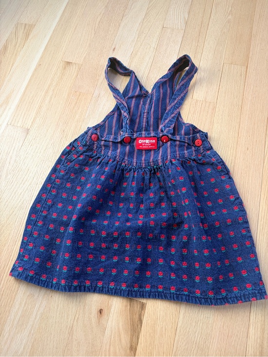 OshKosh B'gosh Other - Vintage OshKosh B’Gosh Floral Corduroy Jumper Dress Size 4 Made in USA
